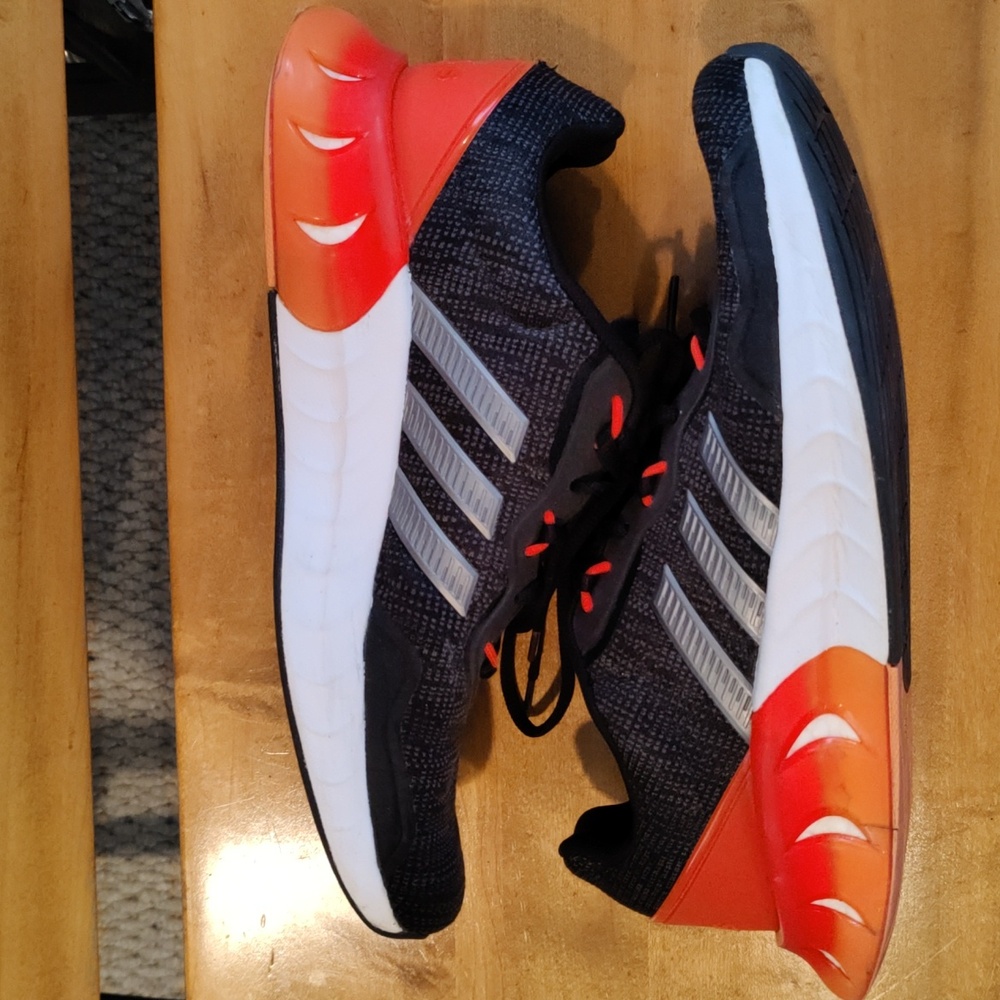 Adidas Kaptir Super Trail running shoes black orange white and gray size 9 - Picture 6 of 11
